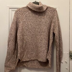 Abercrombie & Fitch Pink Cozy Cowl Turtleneck Sweater